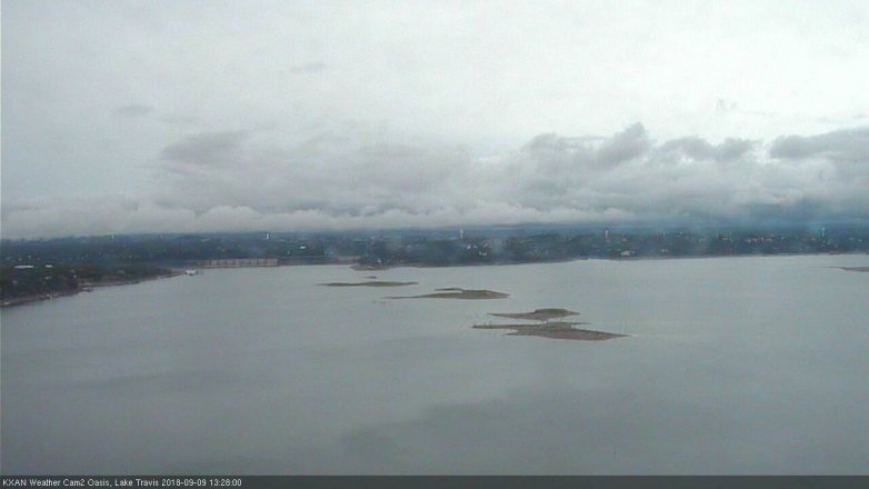 Lake Travis webcam, September 9, 2018 12:30 PM CT