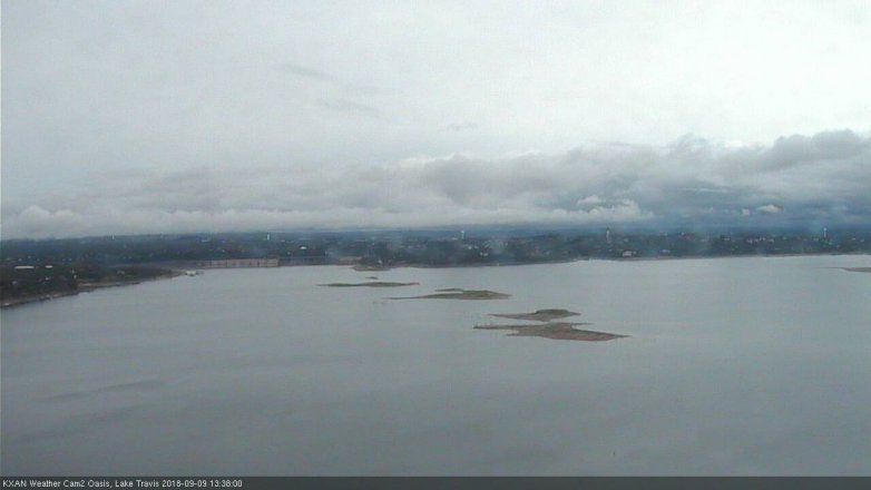 Lake Travis webcam, September 9, 2018 12:40 PM CT
