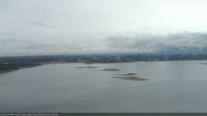 Lake Travis webcam, September 9, 2018 12:45 PM CT