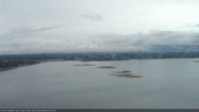 Lake Travis webcam, September 9, 2018 12:50 PM CT