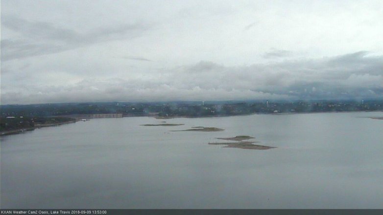 Lake Travis webcam, September 9, 2018 12:55 PM CT