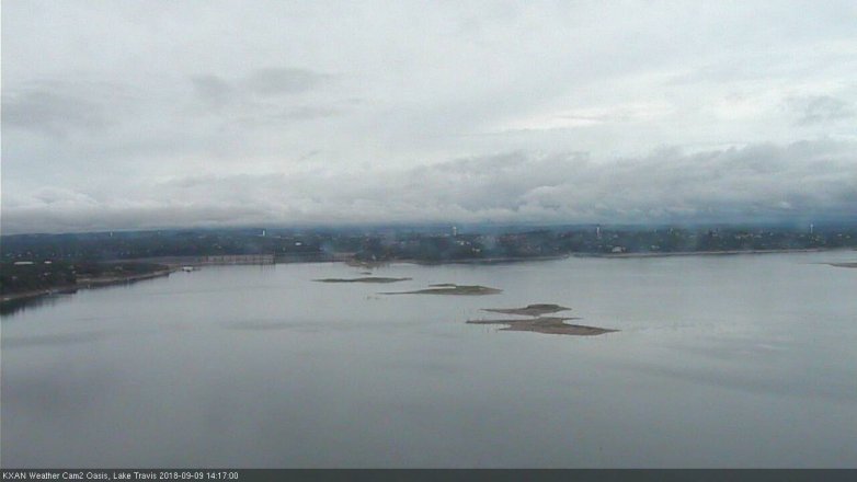Lake Travis webcam, September 9, 2018 1:20 PM CT