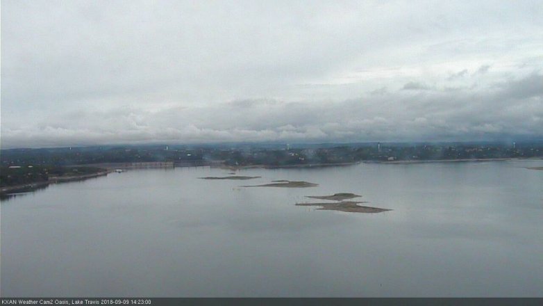 Lake Travis webcam, September 9, 2018 1:25 PM CT