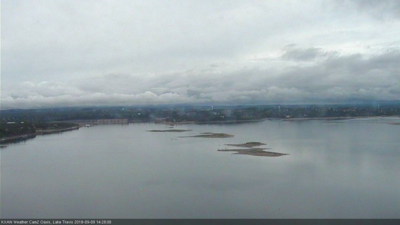 Lake Travis webcam, September 9, 2018 1:30 PM CT