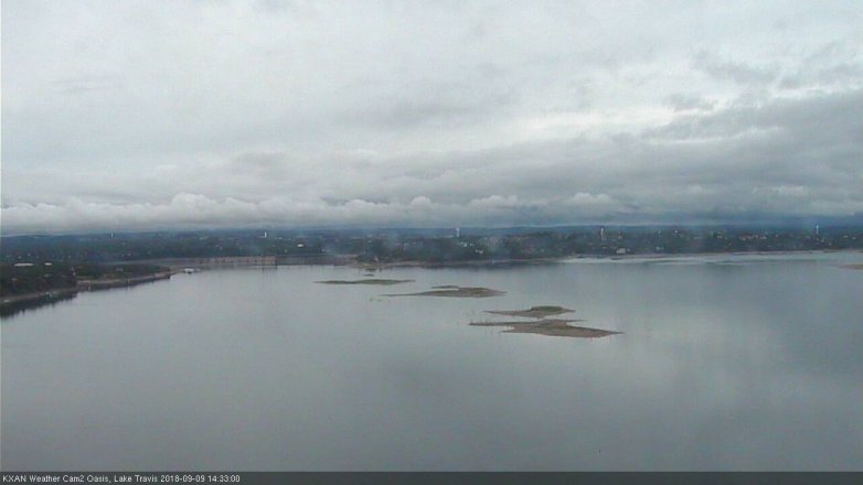 Lake Travis webcam, September 9, 2018 1:35 PM CT
