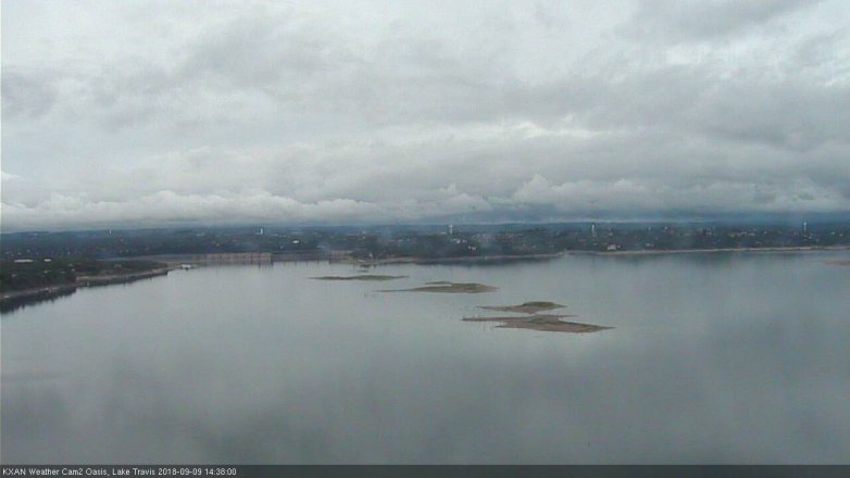 Lake Travis webcam, September 9, 2018 1:40 PM CT