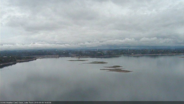 Lake Travis webcam, September 9, 2018 1:45 PM CT