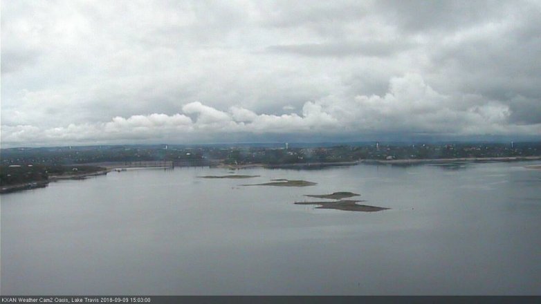 Lake Travis webcam, September 9, 2018 2:05 PM CT
