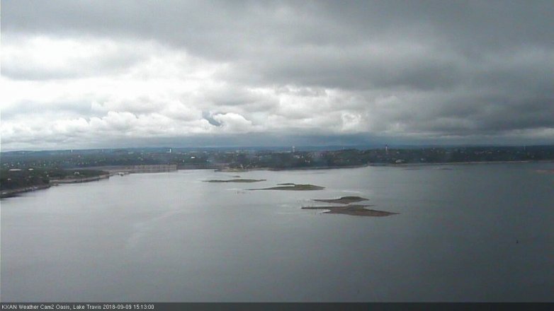 Lake Travis webcam, September 9, 2018 2:15 PM CT