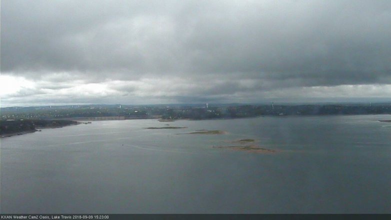 Lake Travis webcam, September 9, 2018 2:25 PM CT