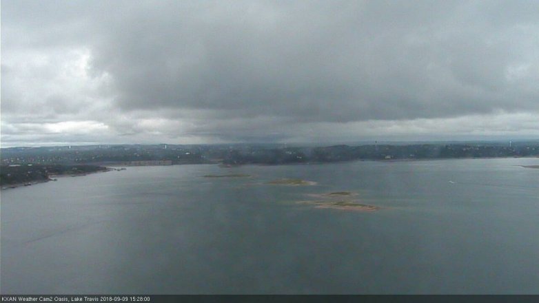 Lake Travis webcam, September 9, 2018 2:30 PM CT