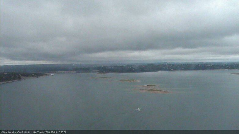 Lake Travis webcam, September 9, 2018 2:40 PM CT