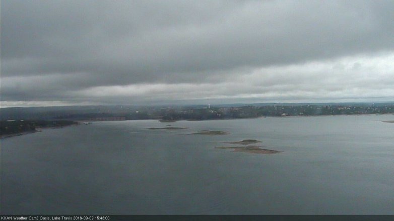 Lake Travis webcam, September 9, 2018 2:45 PM CT