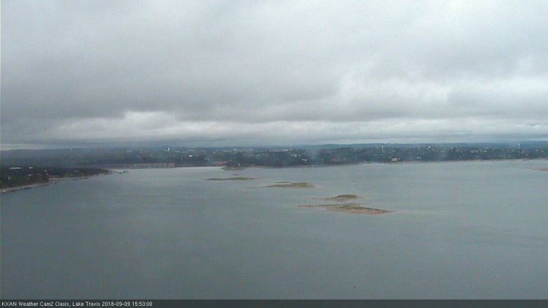 Lake Travis webcam, September 9, 2018 2:55 PM CT