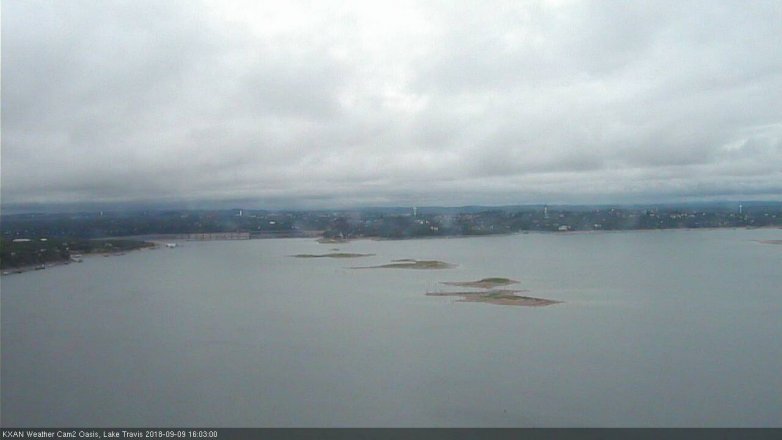 Lake Travis webcam, September 9, 2018 3:05 PM CT