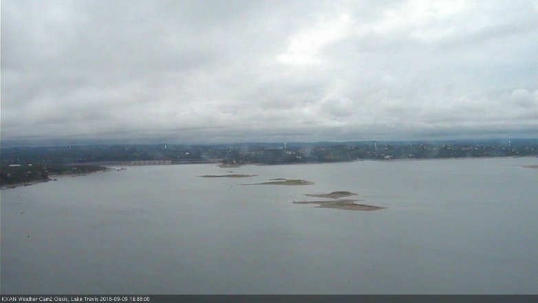 Lake Travis webcam, September 9, 2018 3:10 PM CT