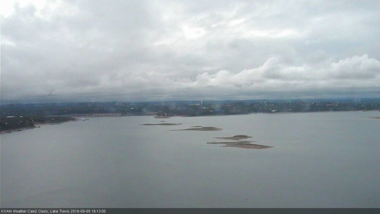 Lake Travis webcam, September 9, 2018 3:15 PM CT
