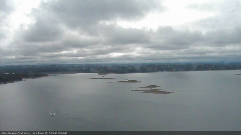 Lake Travis webcam, September 9, 2018 3:40 PM CT