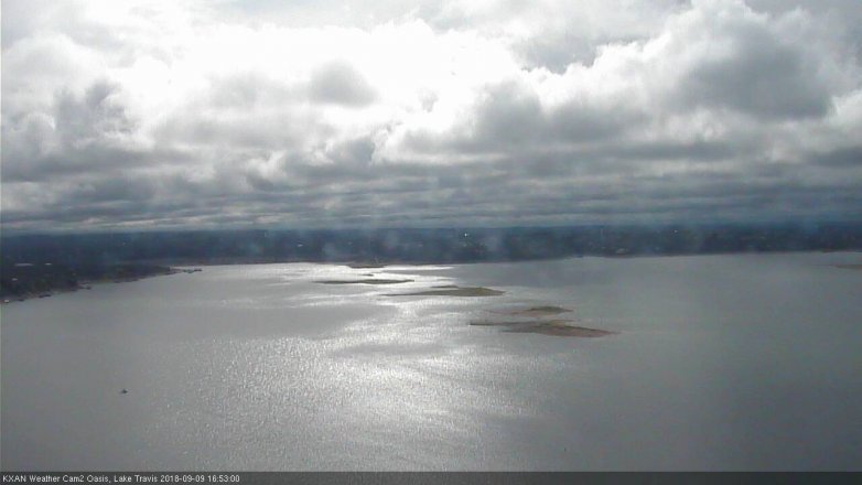 Lake Travis webcam, September 9, 2018 3:55 PM CT
