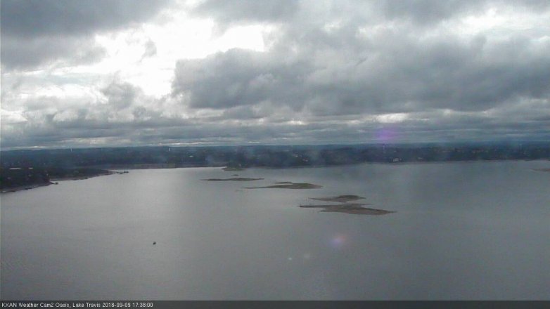 Lake Travis webcam, September 9, 2018 4:40 PM CT