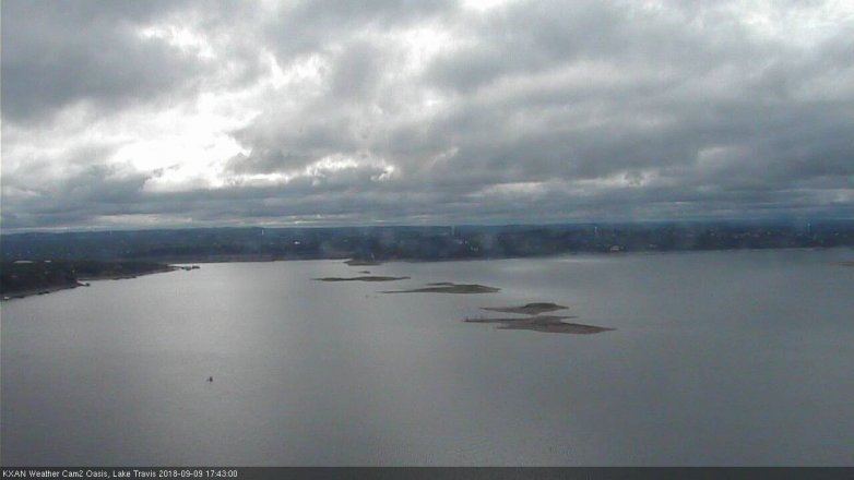 Lake Travis webcam, September 9, 2018 4:45 PM CT