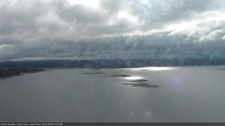 Lake Travis webcam, September 9, 2018 4:55 PM CT