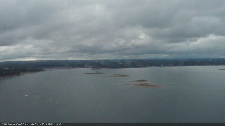 Lake Travis webcam, September 9, 2018 5:05 PM CT