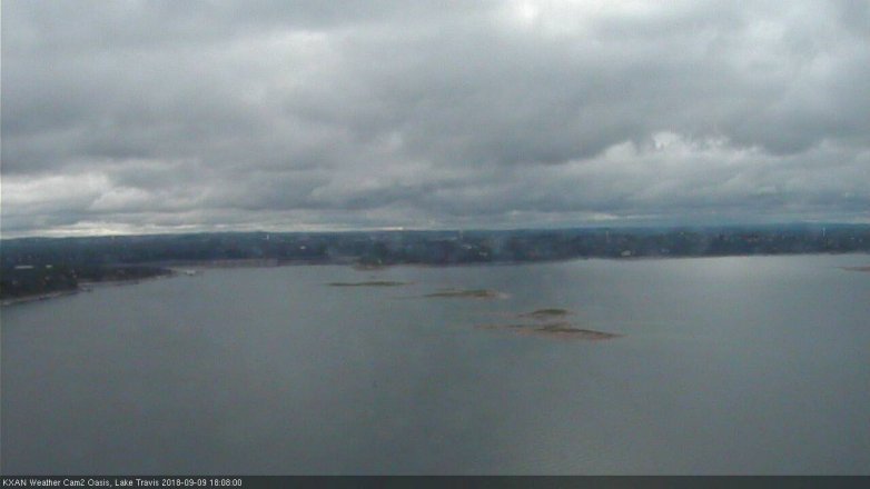 Lake Travis webcam, September 9, 2018 5:10 PM CT