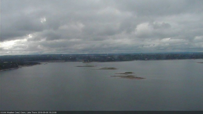 Lake Travis webcam, September 9, 2018 5:25 PM CT