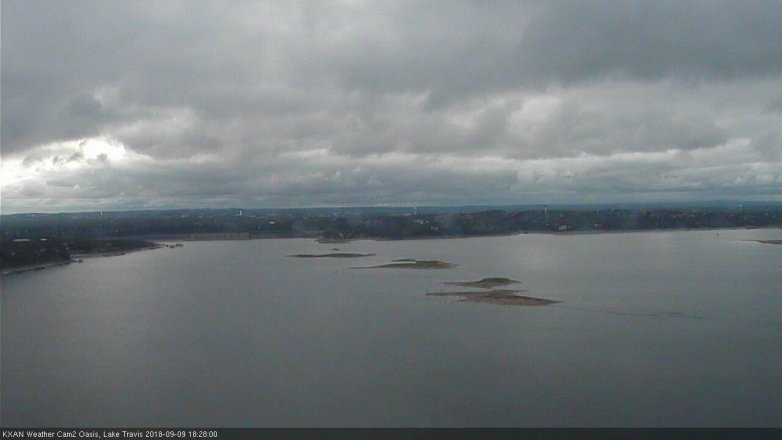 Lake Travis webcam, September 9, 2018 5:30 PM CT