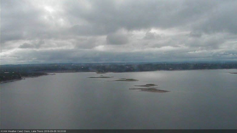 Lake Travis webcam, September 9, 2018 5:35 PM CT