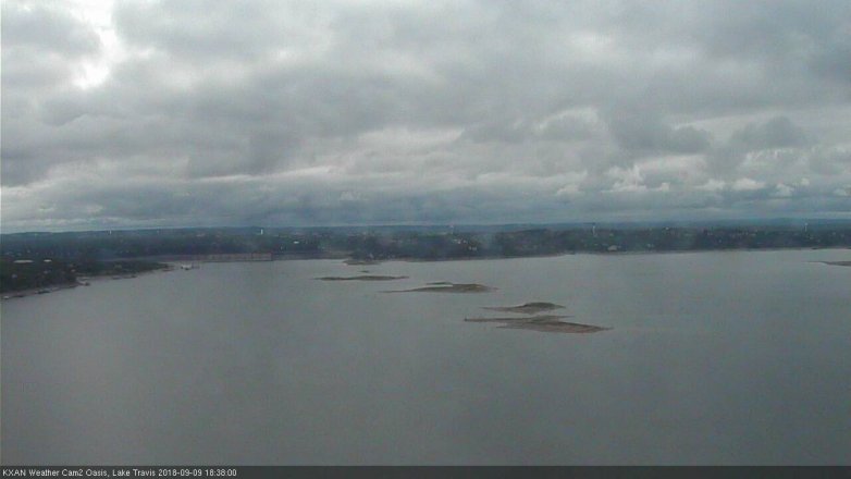 Lake Travis webcam, September 9, 2018 5:40 PM CT
