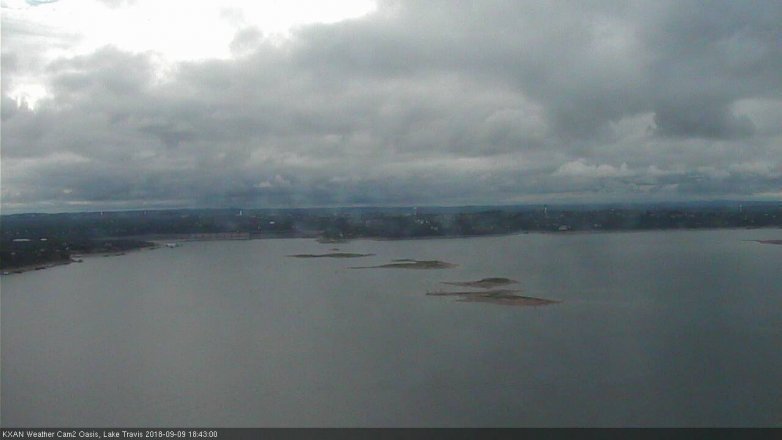 Lake Travis webcam, September 9, 2018 5:45 PM CT