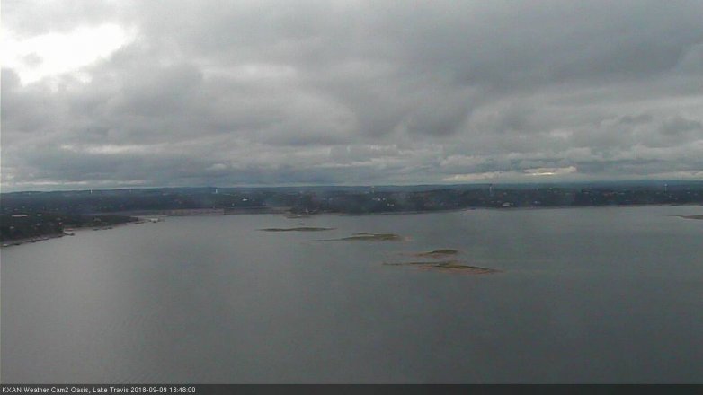 Lake Travis webcam, September 9, 2018 5:50 PM CT