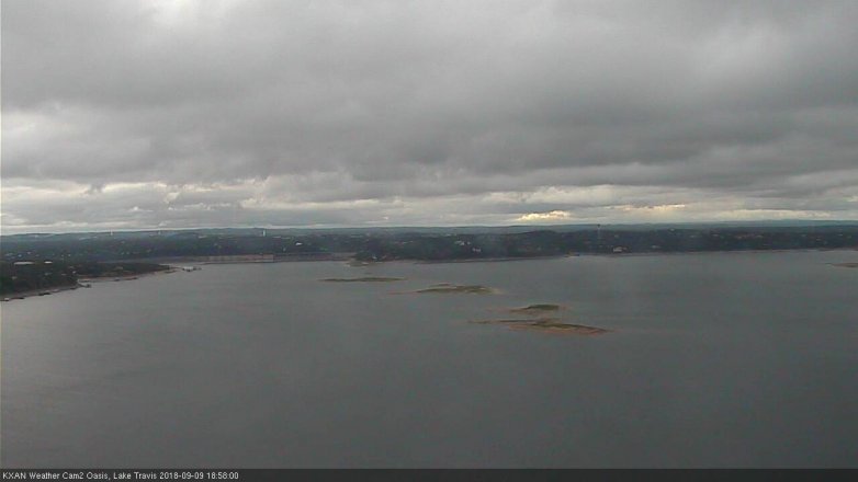 Lake Travis webcam, September 9, 2018 6:00 PM CT