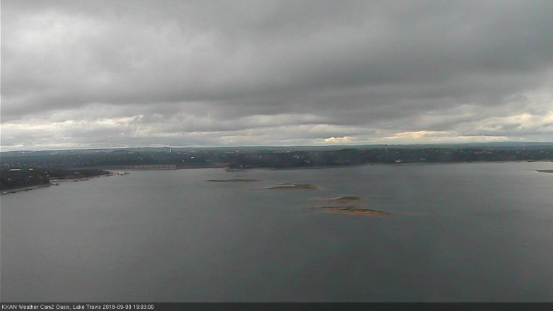 Lake Travis webcam, September 9, 2018 6:05 PM CT