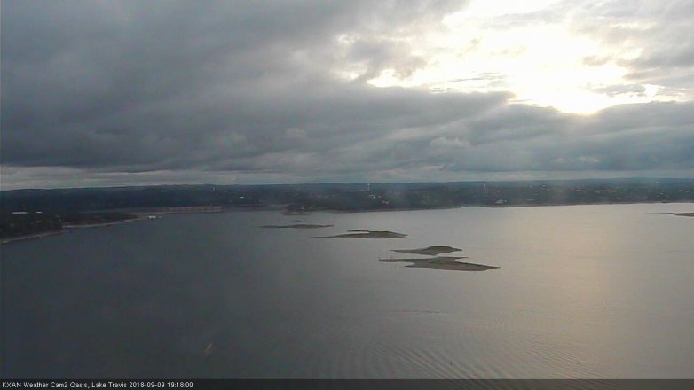 Lake Travis webcam, September 9, 2018 6:20 PM CT