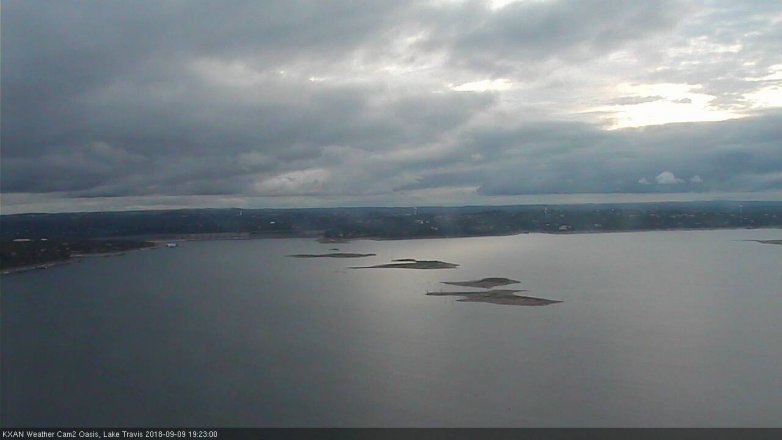 Lake Travis webcam, September 9, 2018 6:25 PM CT