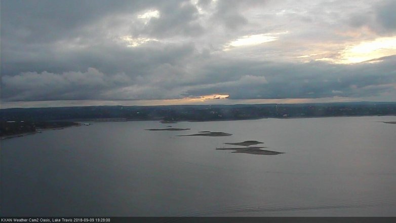 Lake Travis webcam, September 9, 2018 6:30 PM CT