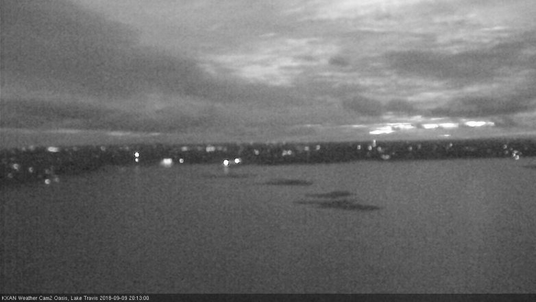 Lake Travis webcam, September 9, 2018 7:15 PM CT