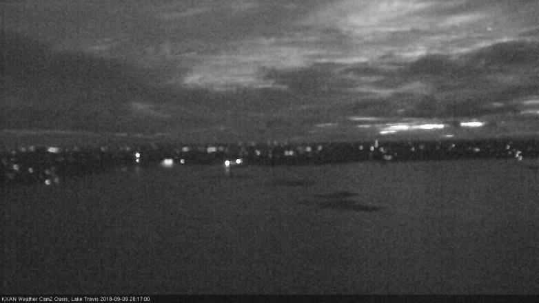 Lake Travis webcam, September 9, 2018 7:20 PM CT