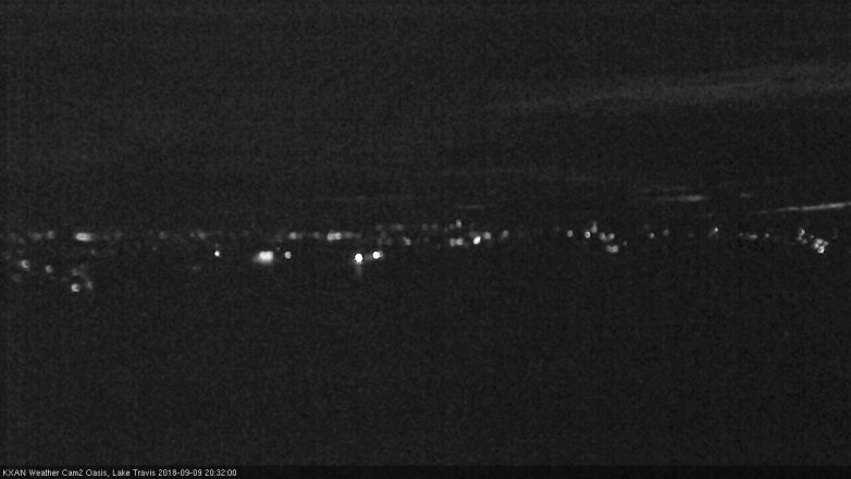 Lake Travis webcam, September 9, 2018 7:35 PM CT