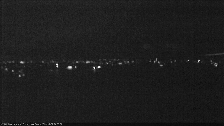 Lake Travis webcam, September 9, 2018 7:40 PM CT