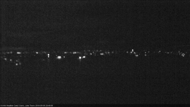 Lake Travis webcam, September 9, 2018 7:50 PM CT