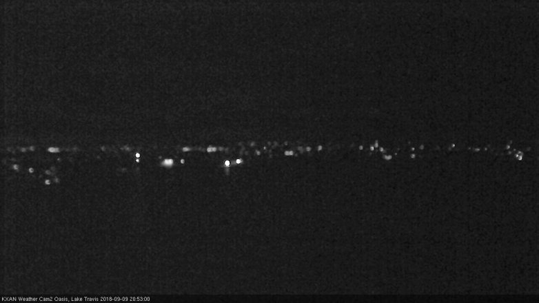 Lake Travis webcam, September 9, 2018 7:55 PM CT