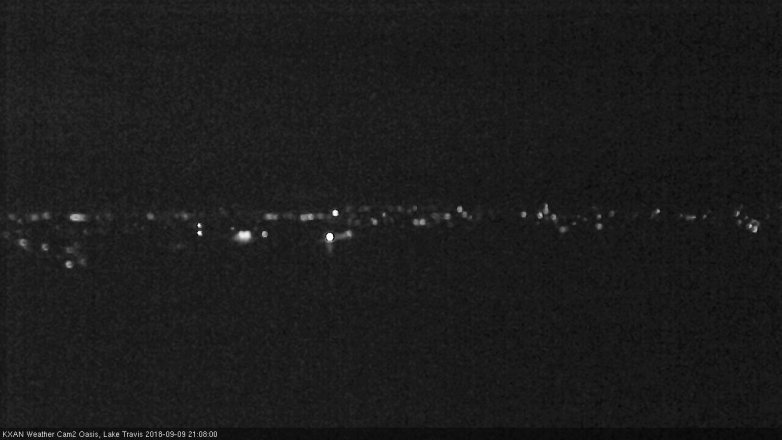 Lake Travis webcam, September 9, 2018 8:10 PM CT