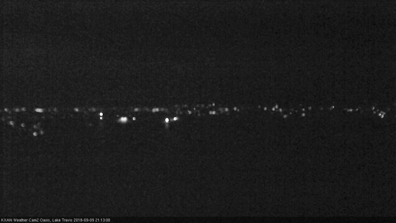 Lake Travis webcam, September 9, 2018 8:15 PM CT