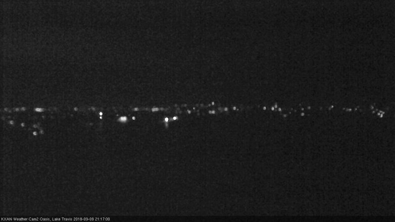 Lake Travis webcam, September 9, 2018 8:20 PM CT