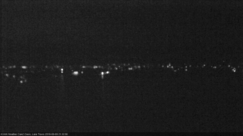 Lake Travis webcam, September 9, 2018 8:35 PM CT