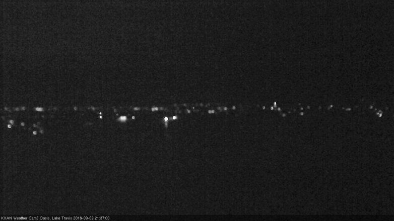 Lake Travis webcam, September 9, 2018 8:40 PM CT